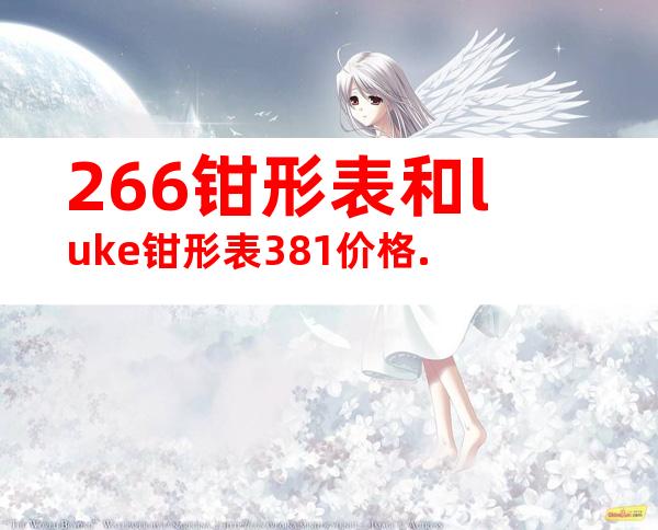 266钳形表和luke钳形表381价格.