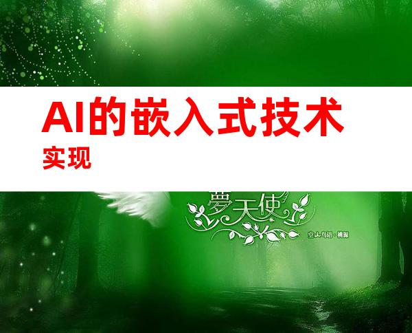 AI的嵌入式技术实现