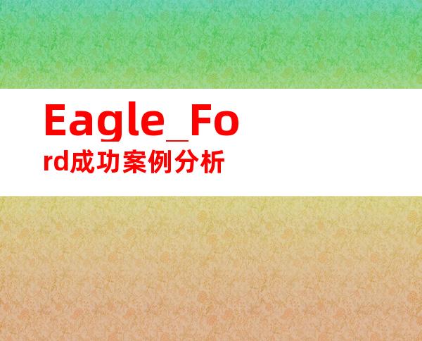 Eagle_Ford成功案例分析