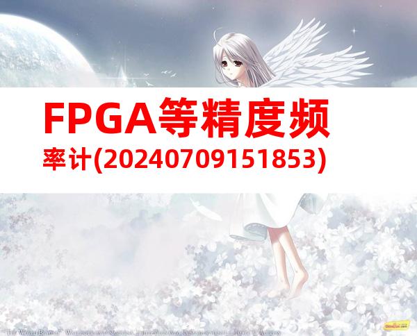FPGA等精度频率计(20240709151853)