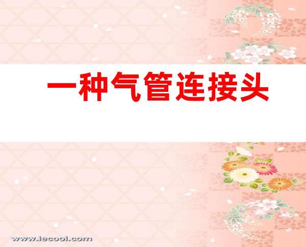 一种气管连接头