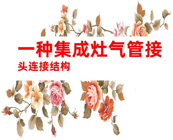 一种集成灶气管接头连接结构