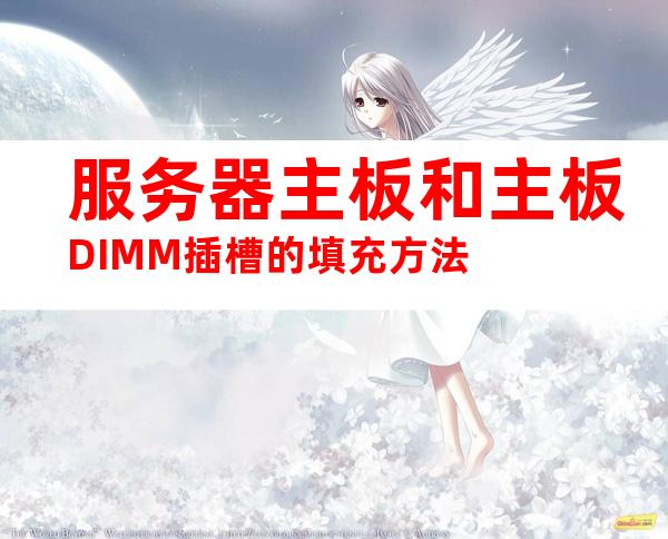 服务器主板和主板DIMM插槽的填充方法
