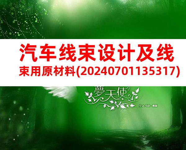 汽车线束设计及线束用原材料(20240701135317)