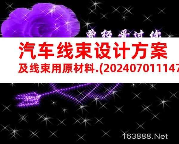 汽车线束设计方案及线束用原材料.(20240701114725)