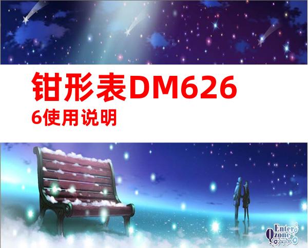 钳形表DM6266使用说明