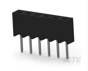 TE AMPMODU 2 mm连接器 2MM-R-S06-VT-01-M-TRP产品图纸