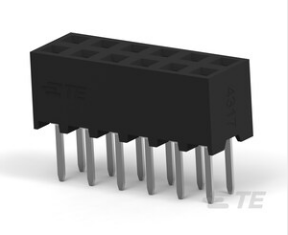 TE AMPMODU 2 mm连接器 2MM-R-D06-VT-02-H-TRP产品图纸