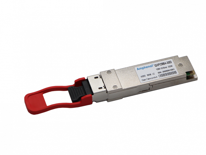Amphenol 100Gb s QSFP28收发器 QXP29B4-10D-3产品图纸