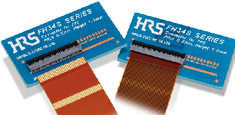 HRS(广濑) FH34 系列 FH34D-4S-0.5SH(50)产品图纸