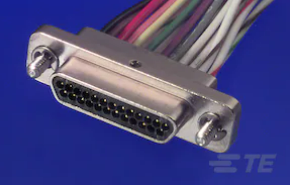 TE 微型和纳米微型 D 连接器 1532181-4产品图纸