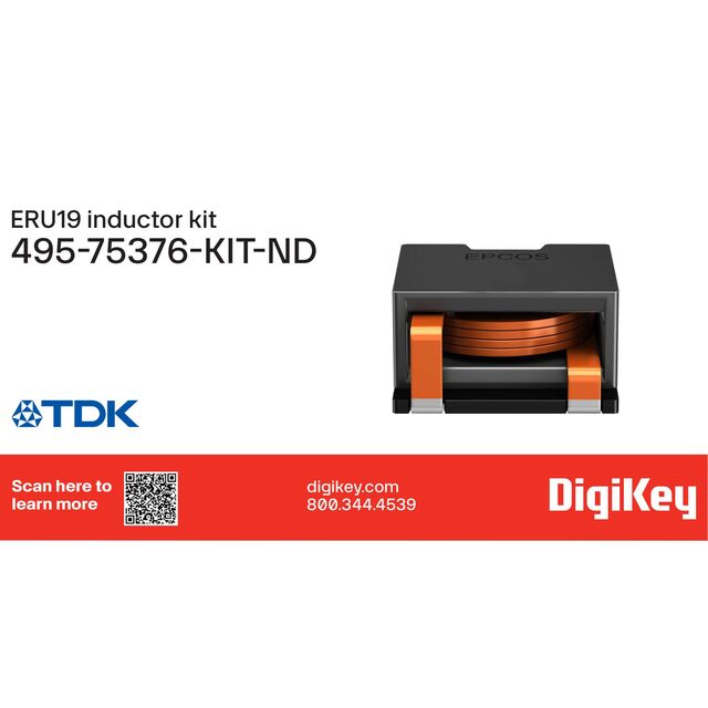 EPCOS - TDK Electronics ERU19 - Flat Wire Inductor系列  495-75376-KIT产品规格书